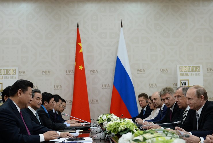 President of the Russian Federation Vladimir Putin meets with President of the People’s Republic of China Xi Jinping