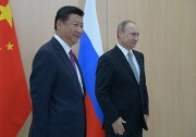 President of Russia Vladimir Putin meets with President of China Xi Jinping