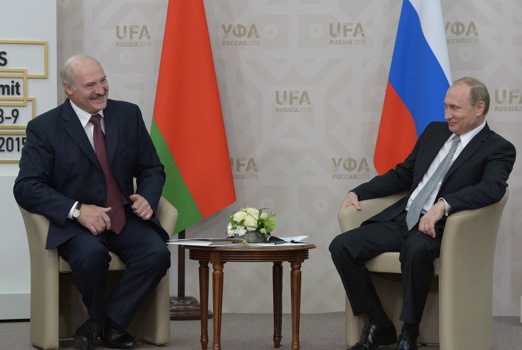 Putin meets with President of the Republic of Belarus Alexander Lukashenko
