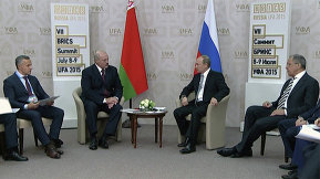 Беседа Путина с президентом Белоруссии Александром Лукашенко