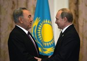 Беседа Президента Российской Федерации Владимира Путина с Президентом Казахстана Нурсултаном Назарбаевым