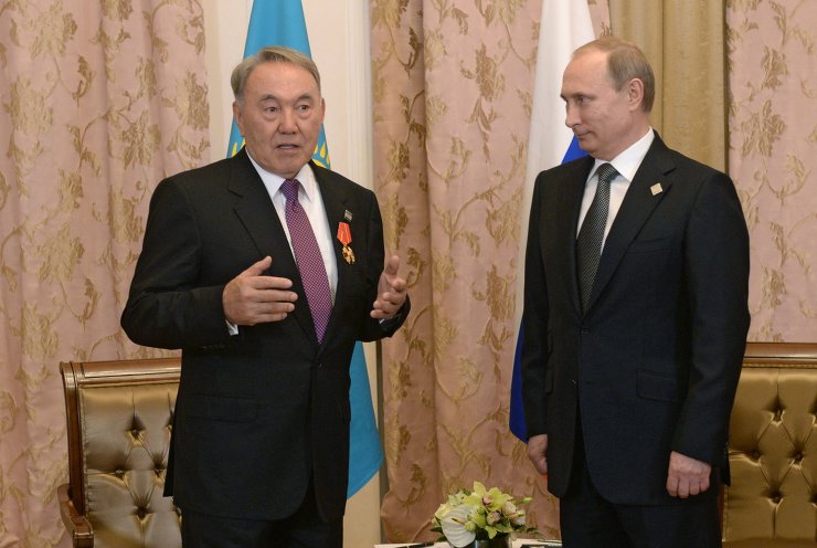 Беседа Президента Российской Федерации Владимира Путина с Президентом Казахстана Нурсултаном Назарбаевым